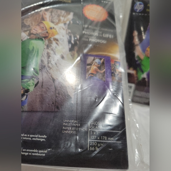 HP advanced photo paper lot of 2, sealed 5"×7 & 4"×6. - Picture 3 of 5
